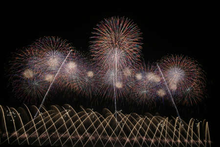 2019 Akagawa Fireworks Festivalの写真素材