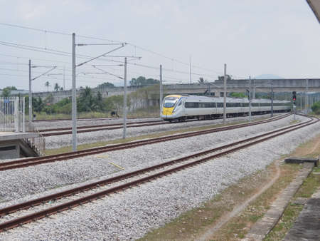 Commuter trains in Malaysiaの写真素材