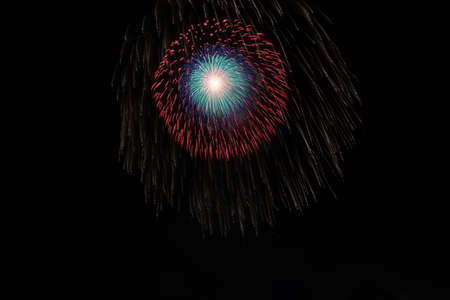 2018 Nagano Ebissa Fireworksの写真素材