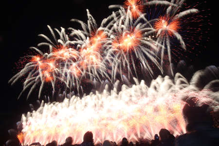 2018 Nagano Ebissa Fireworksの写真素材