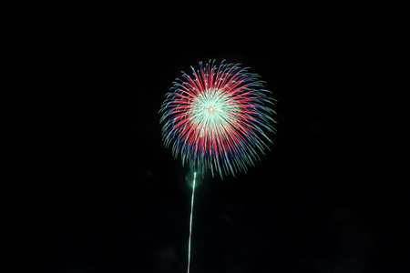 2018 Nagano Ebissa Fireworksの写真素材