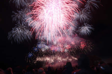2018 Nagano Ebissa Fireworksの写真素材