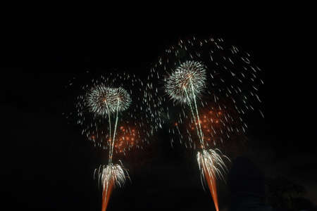 2018 Nagano Ebissa Fireworksの写真素材