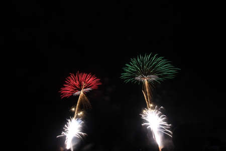 2018 Nagano Ebissa Fireworksの写真素材