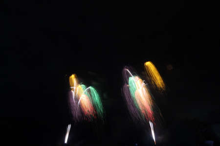 2018 Nagano Ebissa Fireworksの写真素材