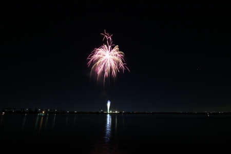 Fireworks in Haruna Cityの写真素材