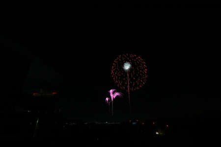 Nagoya Port Water Art Fireworksの写真素材