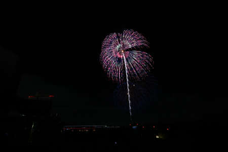Nagoya Port Water Art Fireworksの写真素材