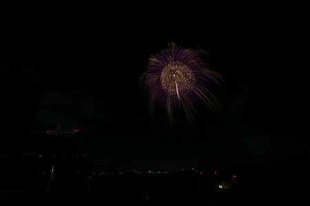 Nagoya Port Water Art Fireworksの写真素材