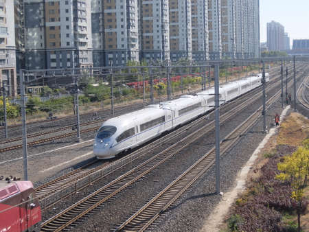 Rail cars in Chinaのeditorial素材