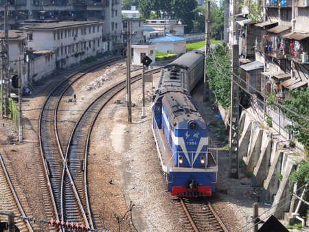 Rail cars in Chinaのeditorial素材