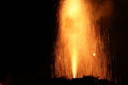Toyohashi's traditional culture hand-made fireworksの写真素材