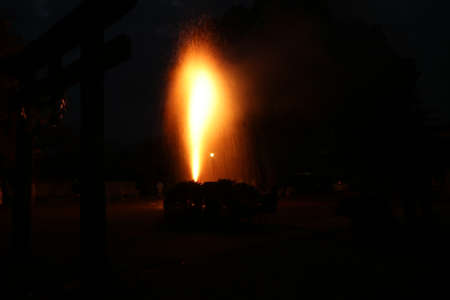 Toyohashi's traditional culture hand-made fireworksの写真素材