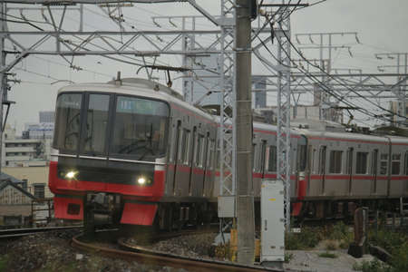 Trains of the Nagoya Railwayの写真素材