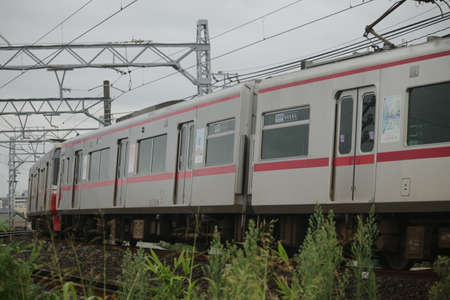 Trains of the Nagoya Railwayの写真素材