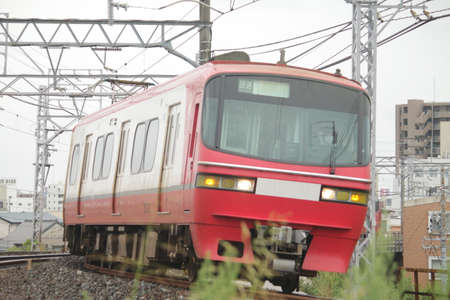 Trains of the Nagoya Railwayの写真素材