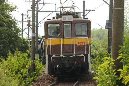 Sangi Railway Trainの写真素材