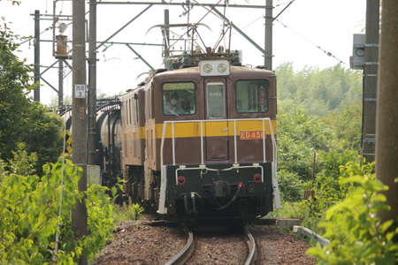 Sanki Railway Sangi Line Trainの写真素材
