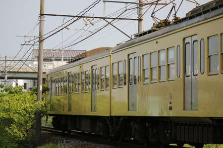 Sanki Railway Sangi Line Trainの写真素材