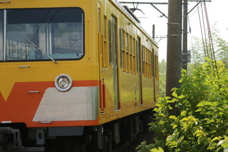 Sanki Railway Sangi Line Trainの写真素材