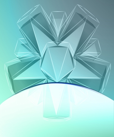 blue card template with magic shape and white space down vectorのイラスト素材