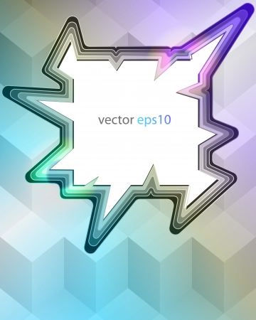 frosty triangle decorated editable frame vector template illustrationのイラスト素材
