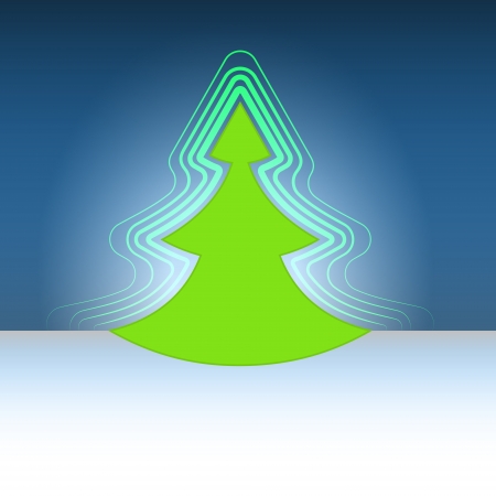 modern shape christmas green tree flare vector templateのイラスト素材