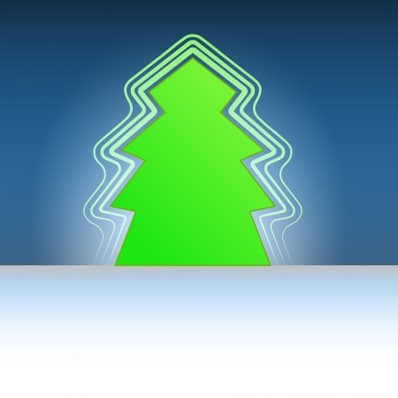 classic shape christmas green tree flare vector templateのイラスト素材