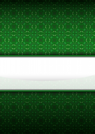 green secession pattern with blank text stripe vector illustrationのイラスト素材