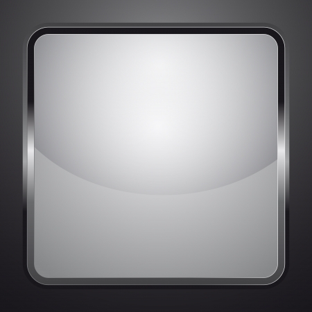 silver black and white shaded vector icon illustrationのイラスト素材