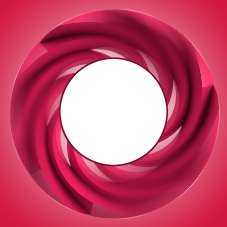 red isolated central swirl shape illustrationの写真素材