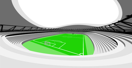 football stadium auditorium view design of my own vectorのイラスト素材