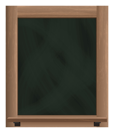 empty vertical blackboard frame object isolated vector illustrationのイラスト素材