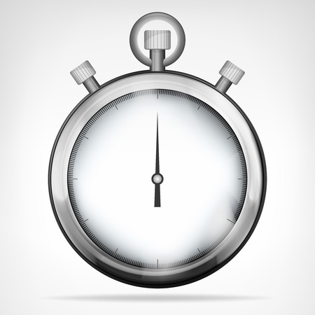 chrome stopwatch isolated object vector illustrationのイラスト素材