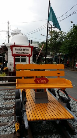 A Trolley monument at Jatujak Marketのeditorial素材