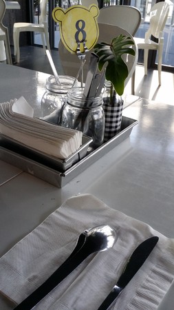 a cutlery set for Breakfast meal in Tiffin Mama at Phuketの写真素材