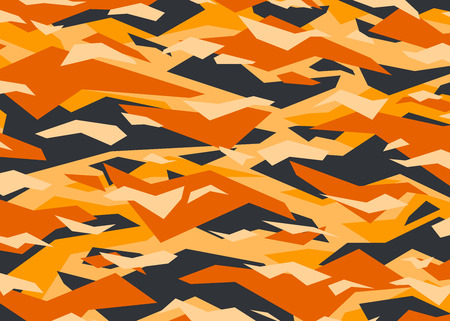 Orange modern camouflage pattern. vector background illustration for fashion, surface design for web, home decor, fashion, surface, graphic designのイラスト素材
