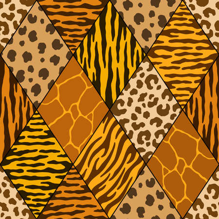 Abstract diamond animal print. Vector illustration pattern for surface, t shirt design, print, poster, icon, web, graphic designs.のイラスト素材