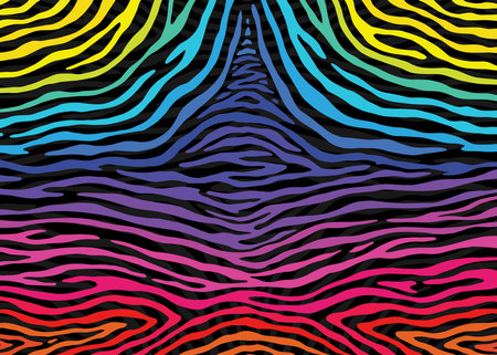 Zebra print pattern design. Vector illustration background.のイラスト素材