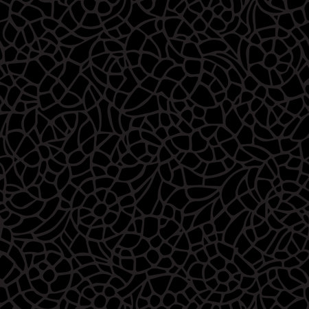 Stamped Batik floral abstract seamless pattern. Vector illustration backgroundのイラスト素材