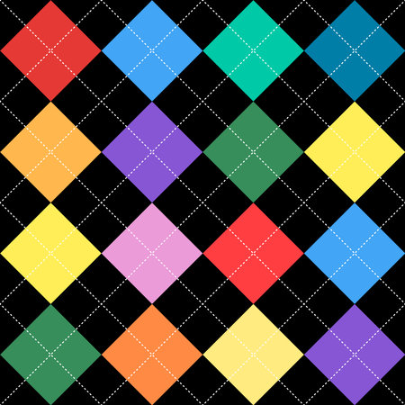 Argyle vector seamless pattern. Vector illustration background.