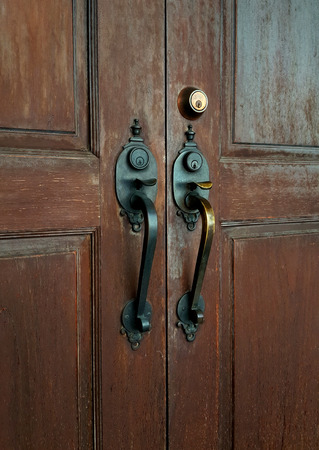 Door knob - vintage effectの写真素材
