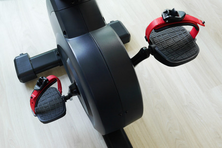 Spinning bicycles at fitness studio