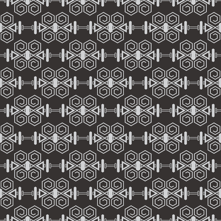 Vector modern geometric seamless pattern. A Set geometric of black and white seamless. Geometric decorative black and white lined shape.のイラスト素材