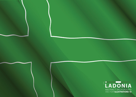 Concept with Ladonia flag abstract colors background. image contains transparency. vector illustration.のイラスト素材