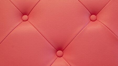 Close up Background luxury sofa retro pink. Pink upholstery leatherの写真素材