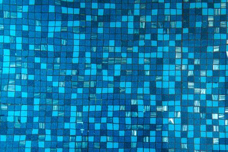 abstract background of ripple blue surface water in swimming poolの写真素材