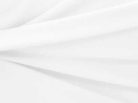 White silk satin background smooth texture background. The fabric is a light gray shining wave.の写真素材