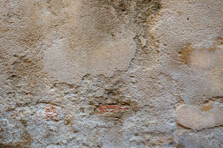 cracked concrete vintage wall background, old wallの写真素材