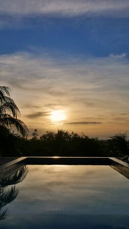 Sunset view from a mountain in Langkawi, Malaysia